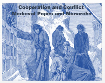 Preview of Medieval Cooperation & Conflict - Popes/Monarchs - Article, Power Point, Assess