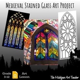 Medieval Era Stained Glass Art Project - Symmetry Activity