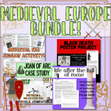Medieval Europe BUNDLE!- Black Death, Joan of Arc, Fall of