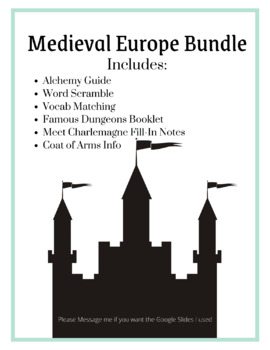 Preview of Medieval Europe Bundle of Activities