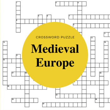 Preview of Medieval Europe Crossword Puzzle