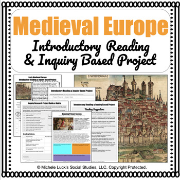 Preview of Medieval Europe Informational Reading & Inquiry Based Learning Activities