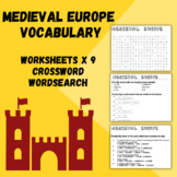 Medieval Europe - Key Vocabulary (Daily Do-Now/Rell-Ringer