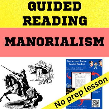Preview of Medieval Europe - Manorialism Guided Reading worksheet digital & slide deck
