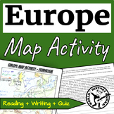 Medieval Europe Map & Reading Activity - Middle Ages Geography