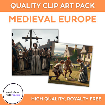 Preview of Medieval Europe / Middle Ages Clipart Pack: High-Quality, Royalty-Free Images