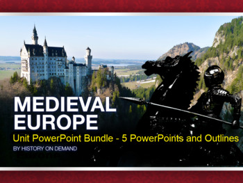 Preview of Medieval Europe 5 PowerPoint Bundle