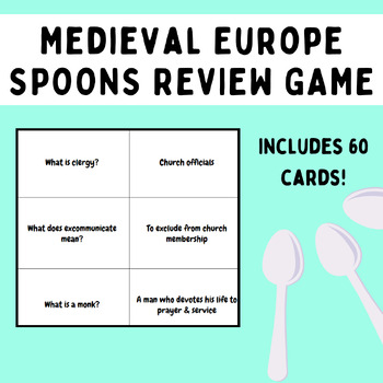 Preview of Medieval Europe Review Game - SPOONS