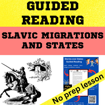 Preview of Medieval Europe - Slavic Migrations and States Guided Reading Worksheet