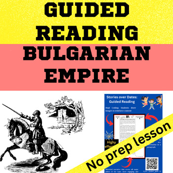 Preview of Medieval Europe - The Bulgarian Empire Guided Reading worksheet digital & slides