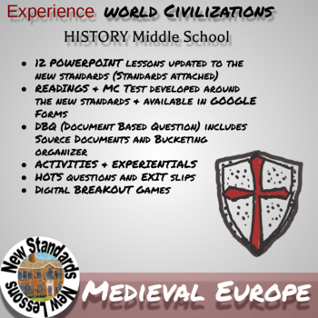 Preview of Medieval Europe: Updated to the New Standards: Lessons, Readings, DBQs, & Tests 