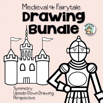 Preview of Medieval & Fairytale Drawing Bundle • Knights  • Castles • Roll & Draw 