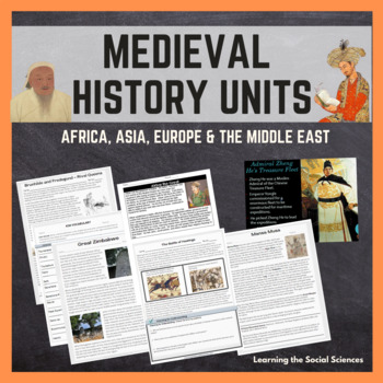 Preview of Medieval History: Africa, East Asia, Middle East, & Europe Units Print & Digital