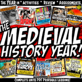Medieval History Year in Curriculum Mega Bundle Lessons & 