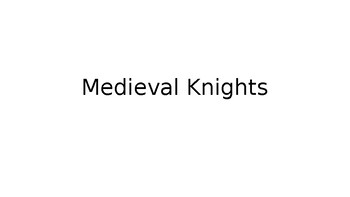 Preview of Medieval History: Middle Ages Knights PowerPoint (follow with Coat of Arms)