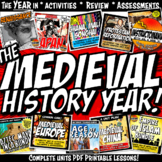 Medieval- Middle Ages World History Curriculum Print & Dig