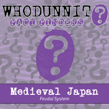 Preview of Medieval Japan - Feudal System Whodunnit Activity - Printable & Digital Game