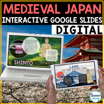 Preview of Medieval Japan Google Classroom Distance Learning | Japan Google Slides