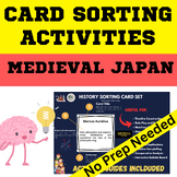 Medieval Japan History Card Sorting Activity - PDF and Digital