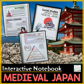 Preview of Medieval Japan Interactive Notebook Feudal Japan Activities Writing Middle Ages
