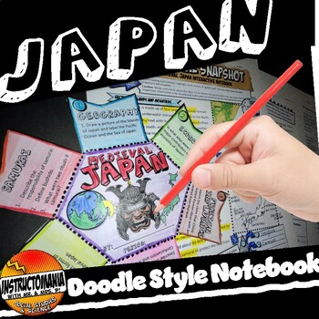 Preview of Medieval Japan Interactive Notebook|Snapshot Reading Workbook & Folding Activity