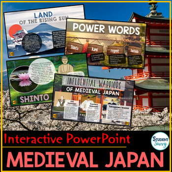 Preview of Medieval Japan PowerPoint - Google Slides - Google Classroom Timelines Map 