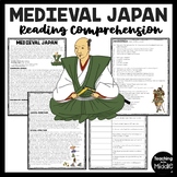 Medieval Japan Reading Comprehension Worksheet
