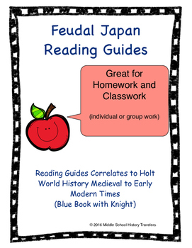 Preview of Feudal Japan Reading Guides for Holt Textbook