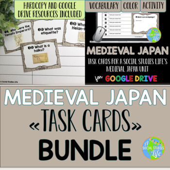 Preview of Medieval Japan Task Cards BUNDLE