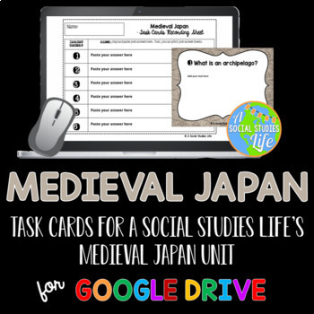 Preview of Medieval Japan Task Cards DISTANCE LEARNING