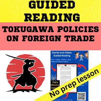 Preview of Medieval Japan - Tokugawa Policies on Foreign Trade Guided Reading worksheet