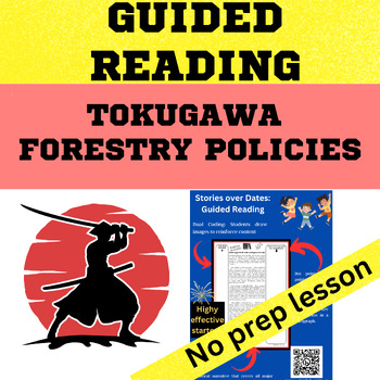 Preview of Medieval Japan - Tokugawa forestry Policies Guided Reading worksheet digital