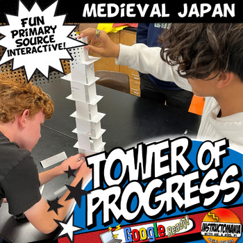 Preview of Medieval Japan Tower of Progress Primary Source Reading Passages Activity