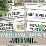 Medieval Japan Word Wall