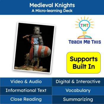 Preview of Medieval Knights Informational Text Reading Passage and Activities
