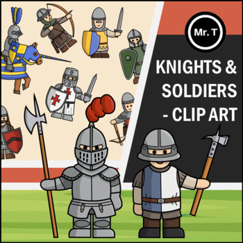 Preview of Medieval Life - Medieval Soldiers and Knights - Clip Art