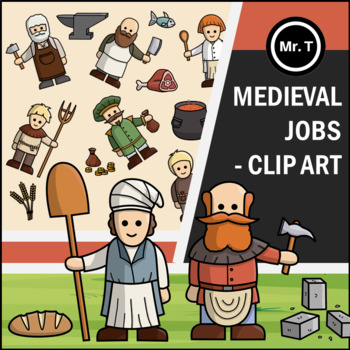 Preview of Medieval Life - Medieval Professions, Occupations, Jobs - Clip Art