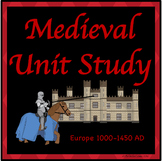 Medieval Math and Literacy Distance Learning Pack/Unit Study