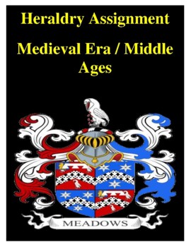 Preview of Medieval - Middle Ages: Heraldry / Family Crest - Coat of Arms Assignment