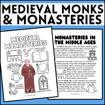 Preview of Medieval Monks and Monasteries| Middle Ages| World Religion| Early Christian Art