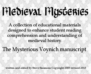 Preview of Medieval Mysteries - The Mysterious Voynich Manuscript