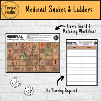Preview of Medieval Snakes & Ladders Board Game