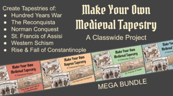 Preview of Medieval Tapestries Bundle / Make Your Own Class-wide Tapestries