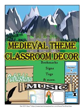 Preview of Medieval Theme Classroom Decor