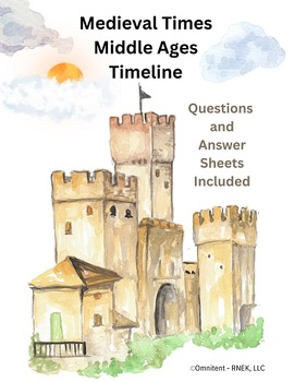 Preview of Medieval Times Middle Ages Lesson w/ Questions & Answers -Easel too!