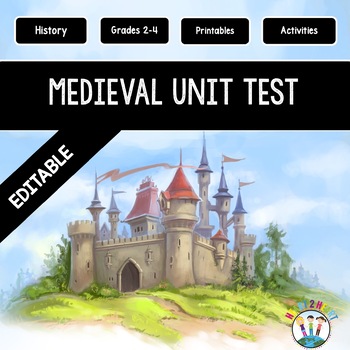 Preview of Medieval Times Test - Middle Ages Quiz (Editable)