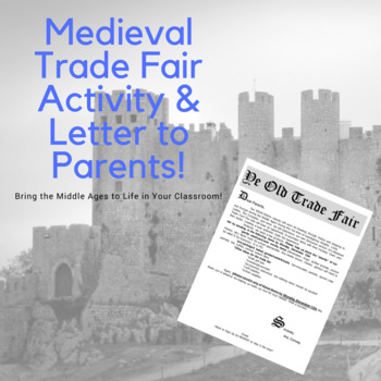 Preview of Medieval Trade Fair Activity & Letter to Parent