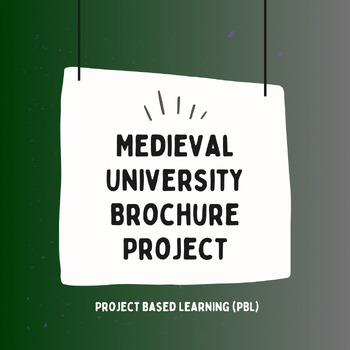 Preview of Medieval University Brochure Project (PBL) (Middle Ages, Dark Ages, Plague)