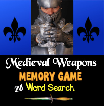 Preview of Medieval Weapons Memory Game and Wordsearch