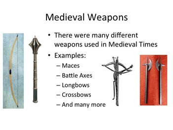 list of medieval weapons